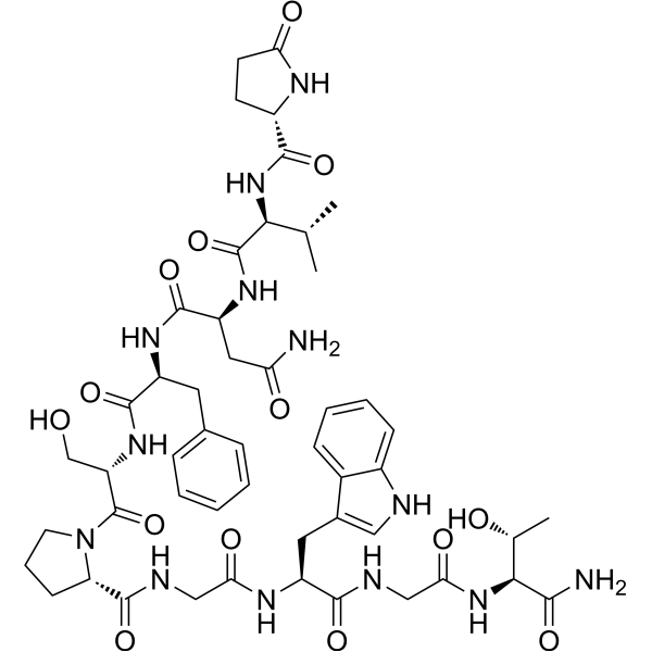 Hypertrehalosemic neuropeptide (Nauphoeta cinerea) Chemical Structure