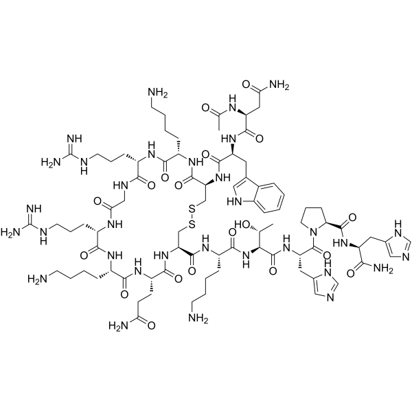 β-Amyloid precursor protein (96-110), cyclized (human) Chemical Structure