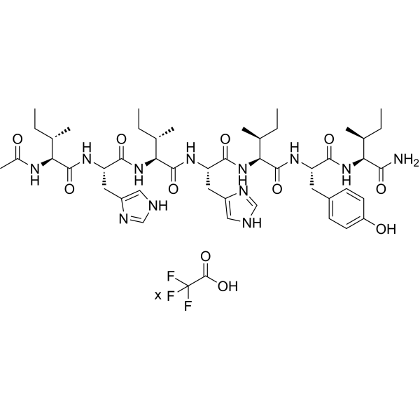 Ac-IHIHIYI-NH2 TFA Chemical Structure
