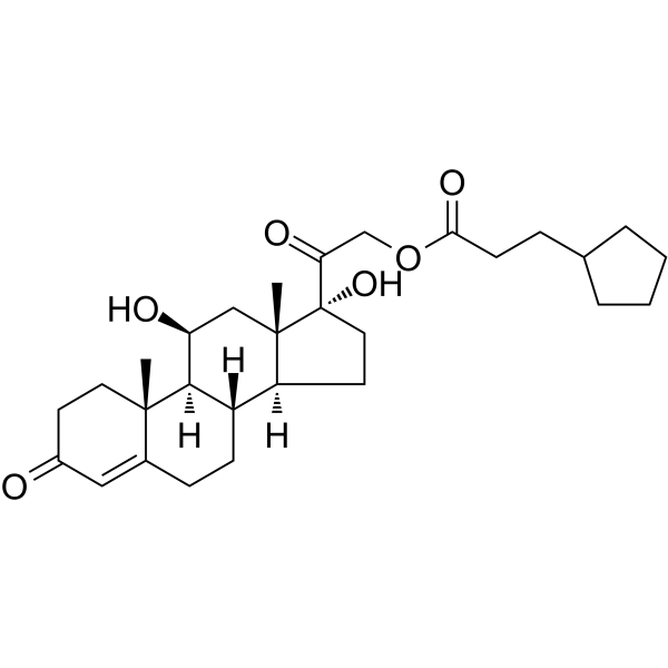Hydrocortisone cypionate Chemical Structure