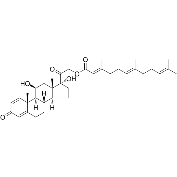 Prednisolone farnesylate Chemical Structure