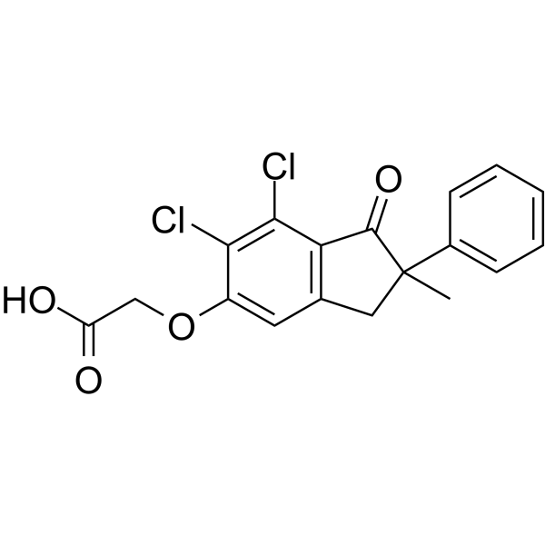 Indacrinone Chemical Structure