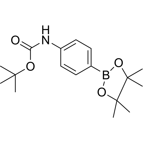 4-(Boc-amino)benzeneboronic acid pinacol ester Chemical Structure