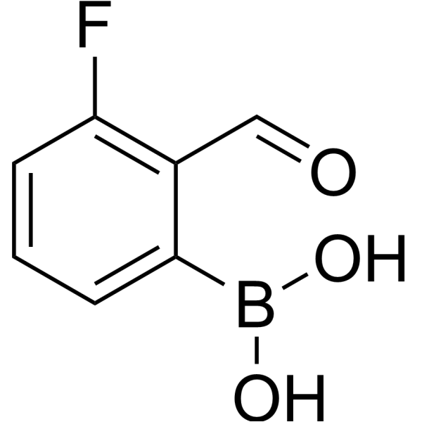(3-Fluoro-2-formylphenyl)boronic acid Chemical Structure