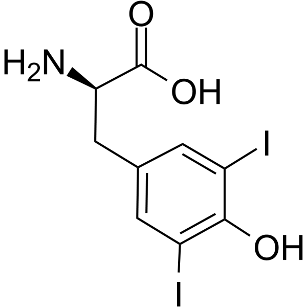 3,5-Diiodo-D-tyrosine Chemical Structure