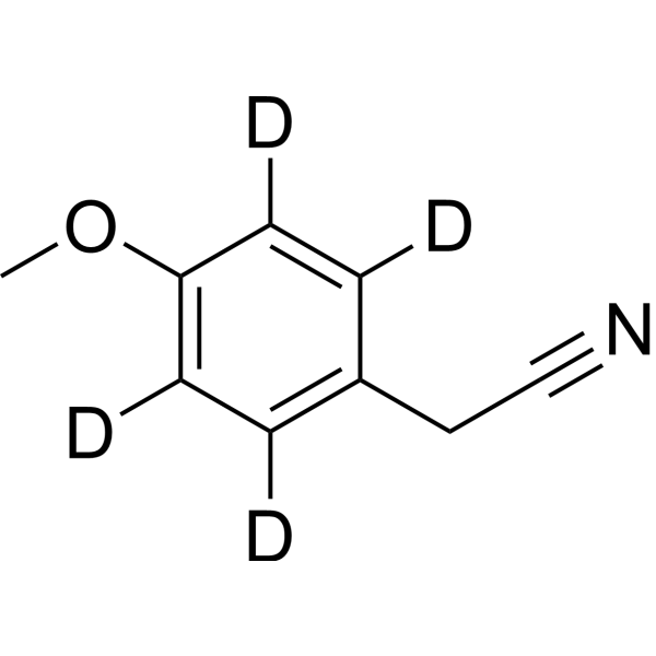 4-Methoxyphenylacetonitrile-d<sub>4</sub> Chemical Structure
