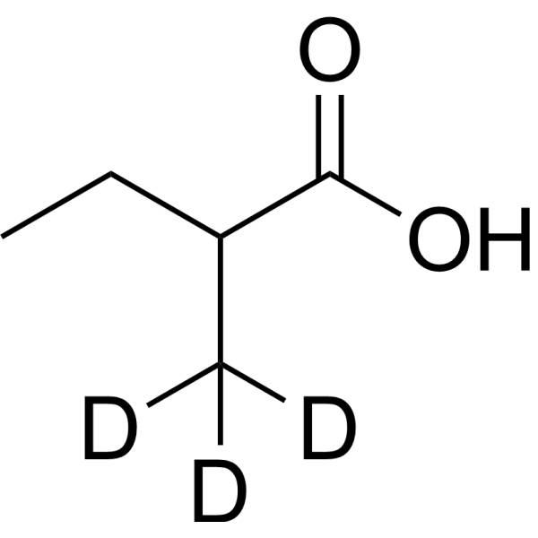 DL-2-Methyl-d<sub>3</sub>-butyric acid Chemical Structure