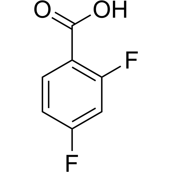 2,4-Difluorobenzoic acid Chemical Structure