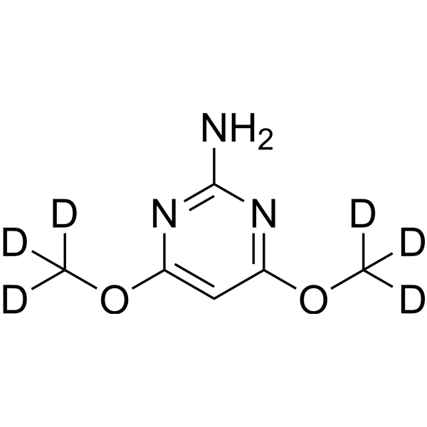 2-Amino-4,6-dimethoxy-pyrimidine-d<sub>6</sub> Chemical Structure
