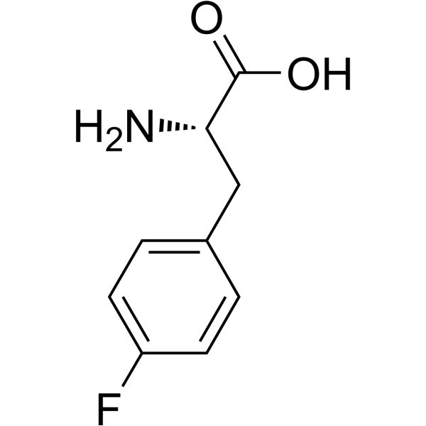 p-Fluoro-L-phenylalanine Chemical Structure