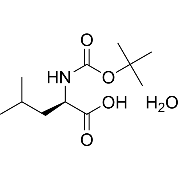 Boc-D-Leucine monohydrate Chemical Structure