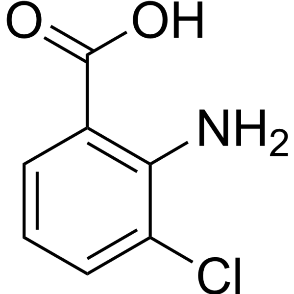 2-Amino-3-chlorobenzoic acid Chemical Structure