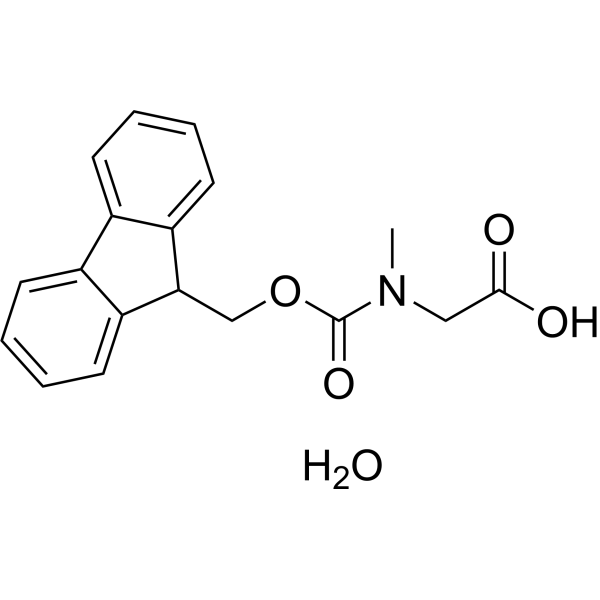<em>2</em>-((((9H-Fluoren-9-yl)methoxy)carbonyl)(methyl)<em>amino</em>)acetic acid hydrate