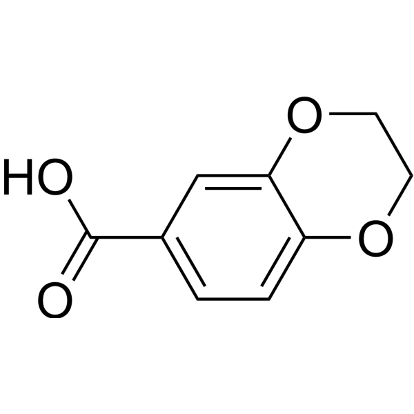 1,4-Benzodioxane-6-carboxylic acid Chemical Structure