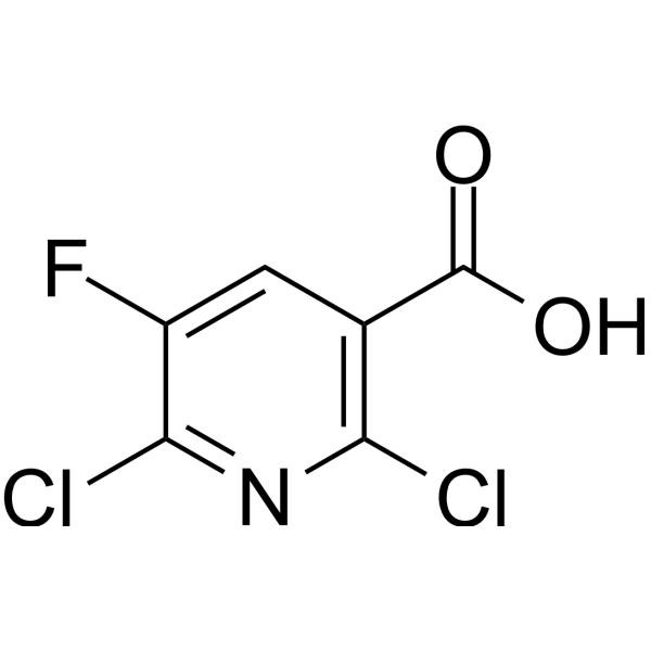 2,6-Dichloro-5-fluoronicotinic acid Chemical Structure