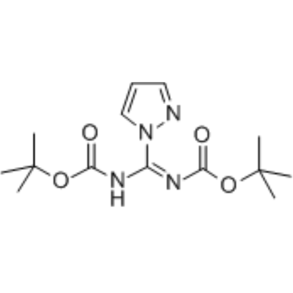 N,N'-Di-Boc-1H-pyrazole-1-carboximidamide Chemical Structure