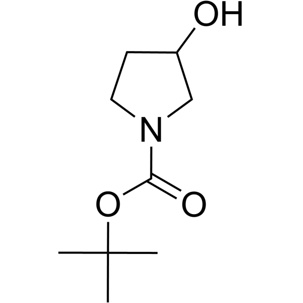 tert-Butyl 3-hydroxypyrrolidine-1-carboxylate Chemical Structure