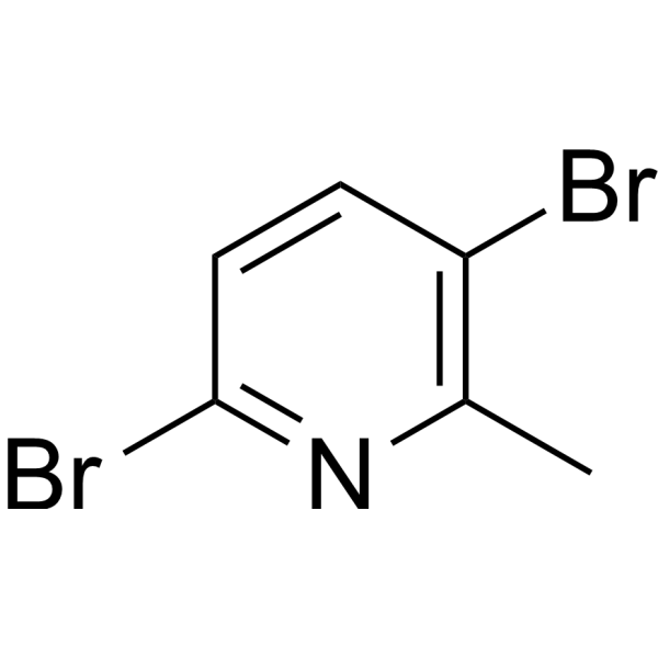 3,6-Dibromo-2-methylpyridine Chemical Structure