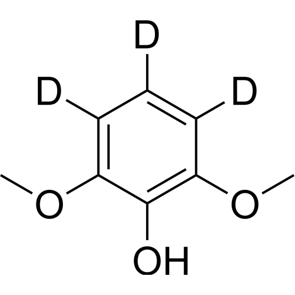 2,6-Dimethoxyphenol-d<sub>3</sub> Chemical Structure