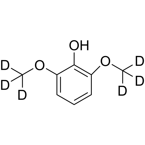 2,6-Dimethoxyphenol-d<sub>6</sub> Chemical Structure