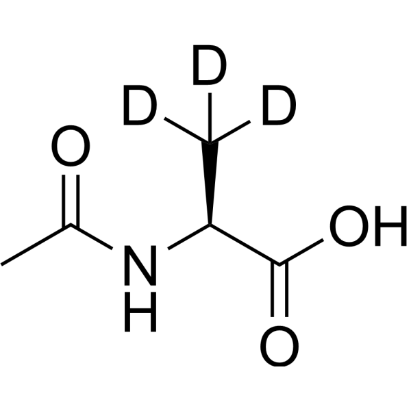 Ac-Ala-OH-d<sub>3</sub> Chemical Structure