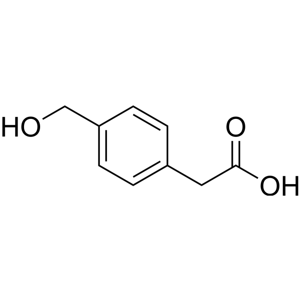 4-(Hydroxymethyl)phenylacetic acid Chemical Structure