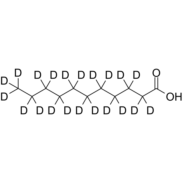 Undecanoic acid-d<sub>21</sub> Chemical Structure