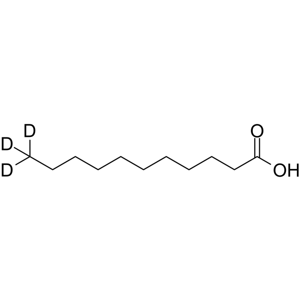Undecanoic acid-d<sub>3</sub> Chemical Structure