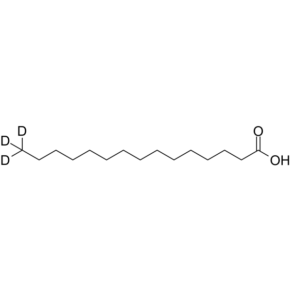 Pentadecanoic acid-d<sub>3</sub> Chemical Structure