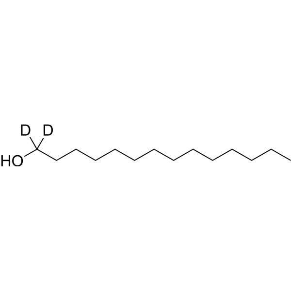 1-Tetradecanol-d<sub>2</sub> Chemical Structure