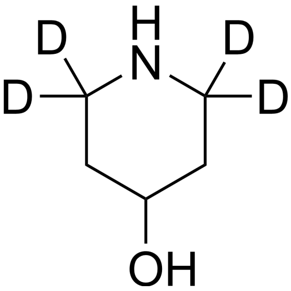 Piperidin-4-ol-d<sub>4</sub> Chemical Structure