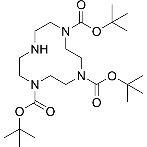 Tris-BOC-cyclen Chemical Structure