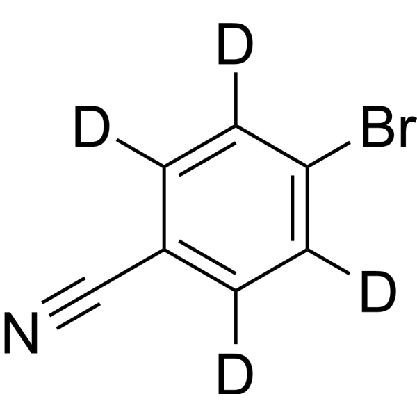 4-Bromobenzonitrile-d<sub>4</sub> Chemical Structure