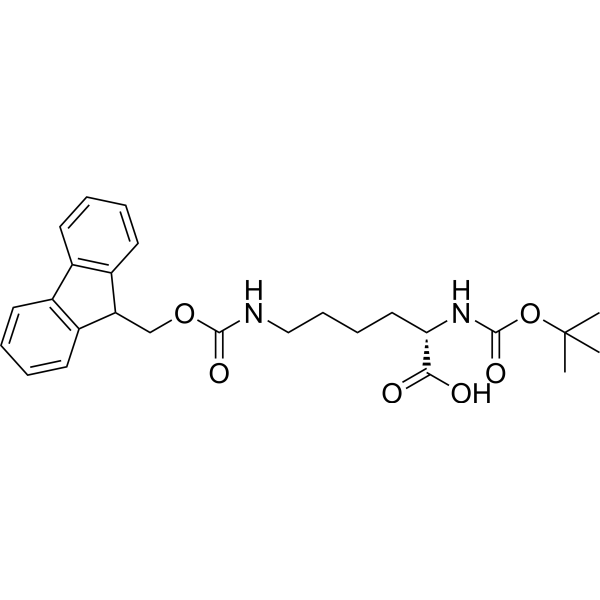 Boc-Lys(Fmoc)-OH Chemical Structure