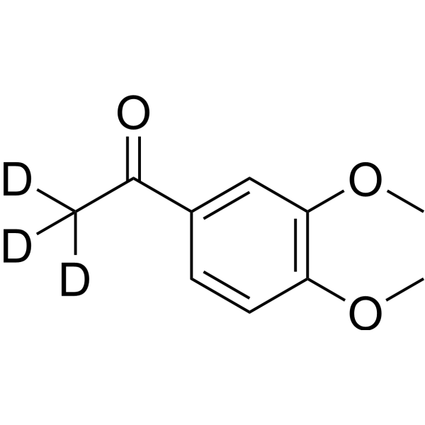 1-(3,4-Dimethoxyphenyl)ethanone-d<sub>3</sub> Chemical Structure