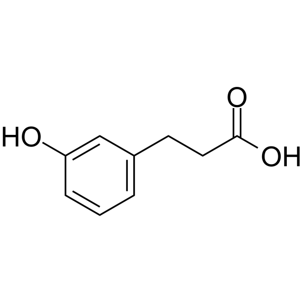 3-(3-Hydroxyphenyl)propionic acid Chemical Structure