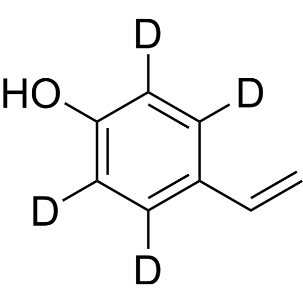 4-Vinylphenol-d<sub>4</sub> Chemical Structure