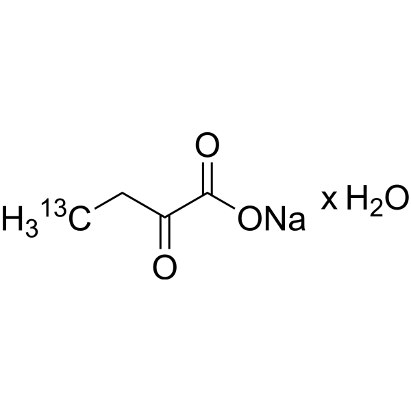 Sodium 2-oxobutanoate-<sup>13</sup>C hydrate Chemical Structure