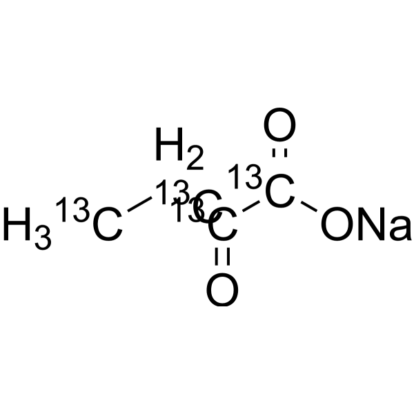 Sodium <em>2</em>-oxobutanoate-13C<em>4</em>