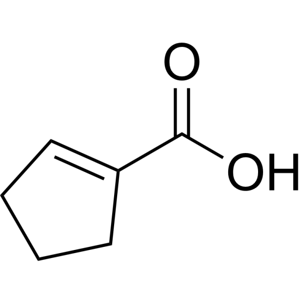 1-Cyclopentenecarboxylic acid Chemical Structure
