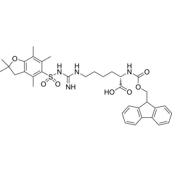Fmoc-HoArg(Pbf)-OH Chemical Structure