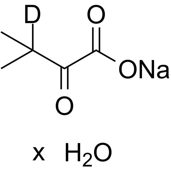 Sodium 3-methyl-2-oxobutanoate-d hydrate Chemical Structure