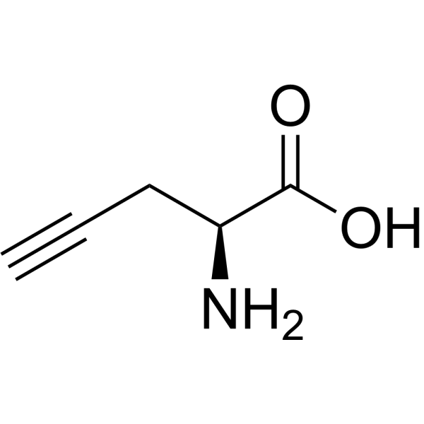 (S)-2-Aminopent-4-ynoic acid Chemical Structure