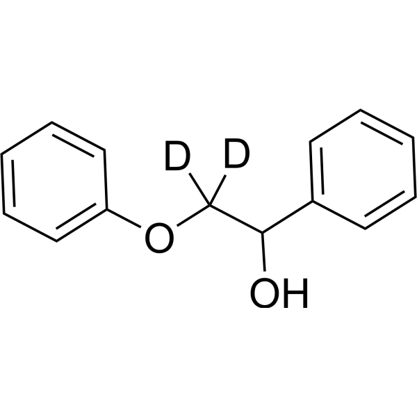 2-Phenoxy-1-phenylethanol-d<sub>2</sub> Chemical Structure