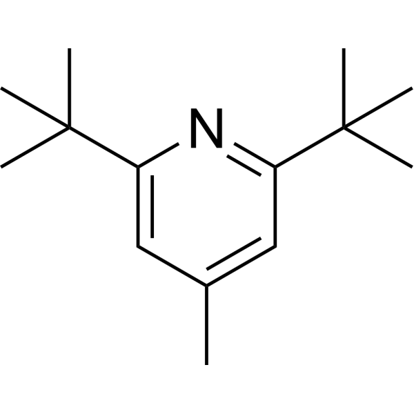 2,6-Di-tert-butyl-4-methylpyridine Chemical Structure