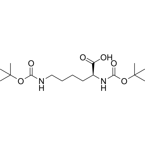 (S)-2,6-Bis((tert-butoxycarbonyl)amino)hexanoic acid Chemical Structure