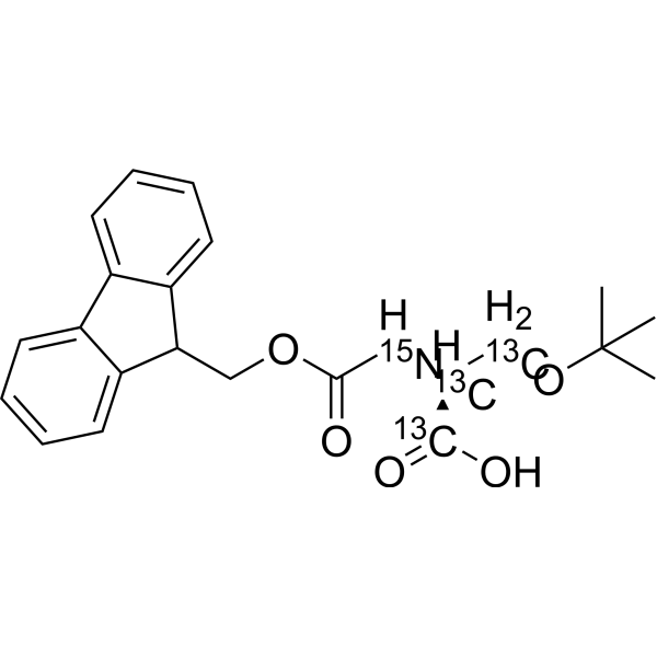 Fmoc-Ser(tBu)-OH-13C3,15N Chemical Structure