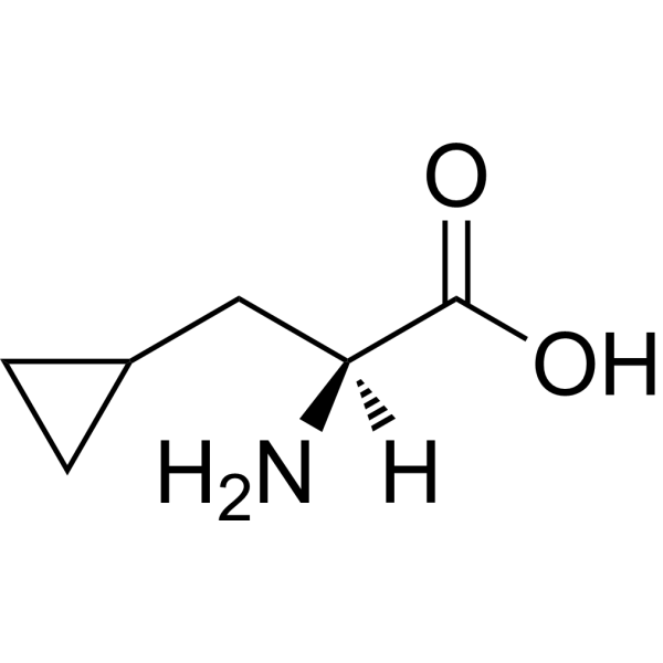 (S)-2-Amino-3-cyclopropylpropanoic acid Chemical Structure