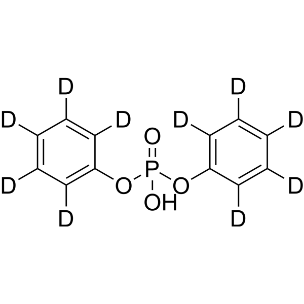 Diphenyl Phosphate-d<sub>10</sub> Chemical Structure