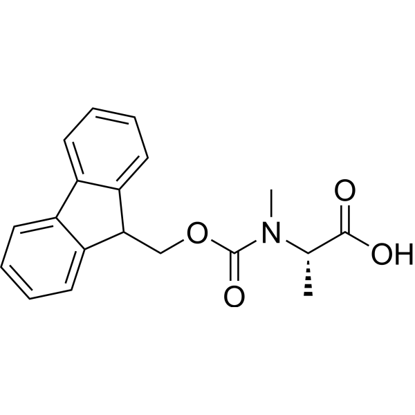 Fmoc-N-Me-Ala-OH Chemical Structure